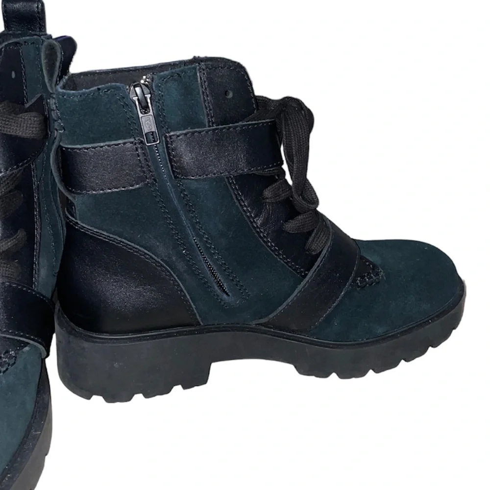 Ugg zorrah waterproof mix leather combat boots - Picture 11 of 13